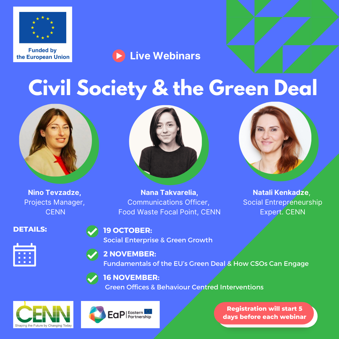 Registration for Webinar Series on Civil Society & the Green Deal is now open!