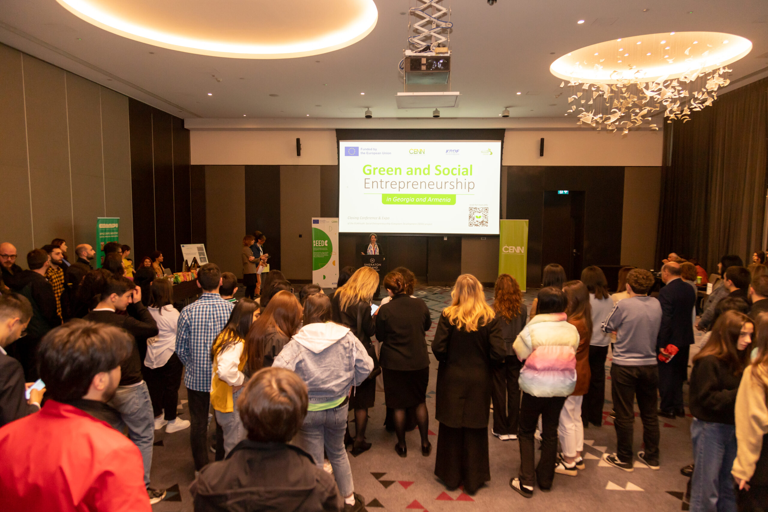 ევროკავშირმა და CENN-მა ახალგაზრდა სოციალური და მწვანე მეწარმეების შესახებ პროექტის დახურვით კონფერენციას უმასპინძლეს