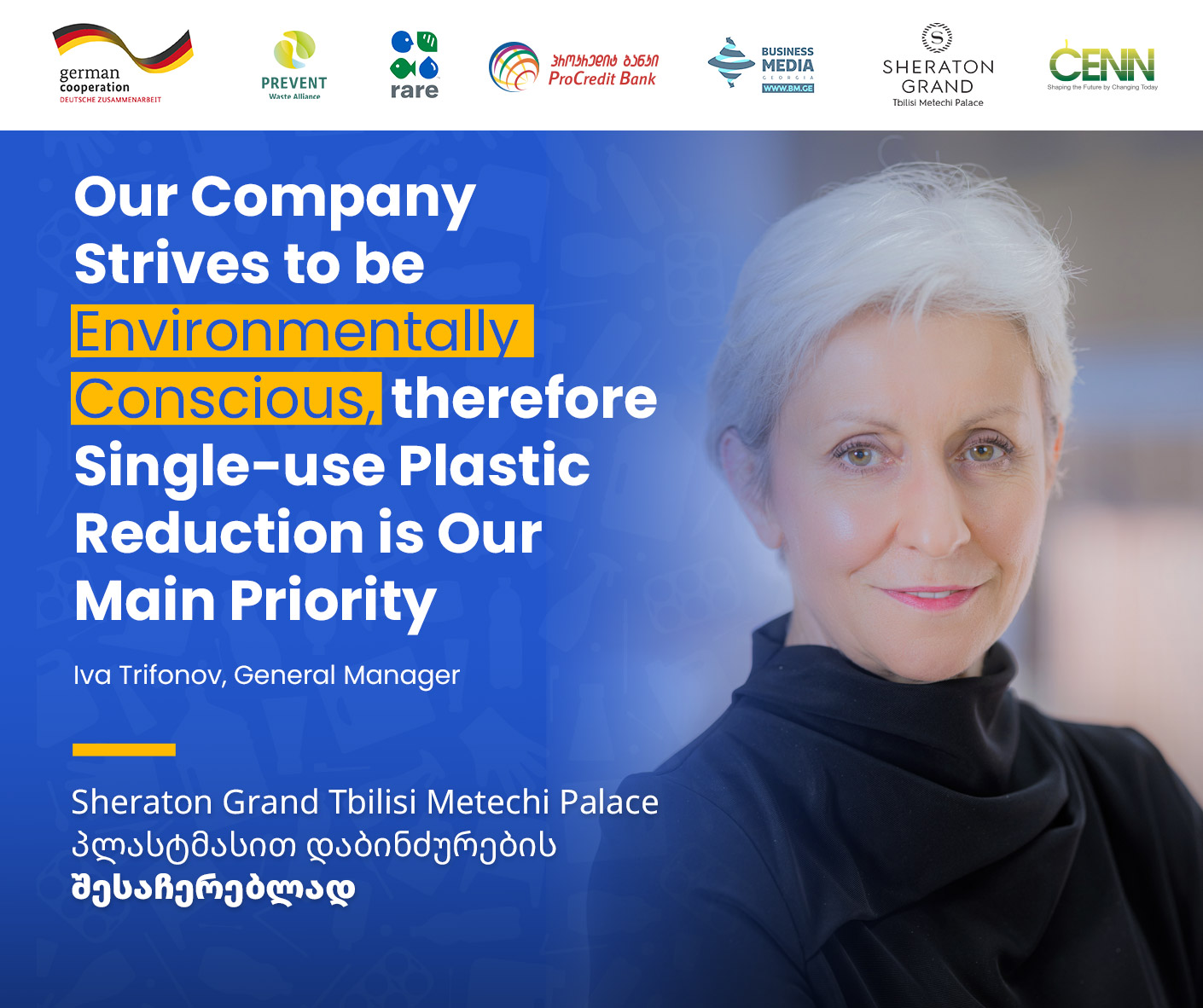 Introducing “Sheraton Grand Tbilisi Metechi Palace Hotel”, a participant of the Beat Plastic Pollution competition